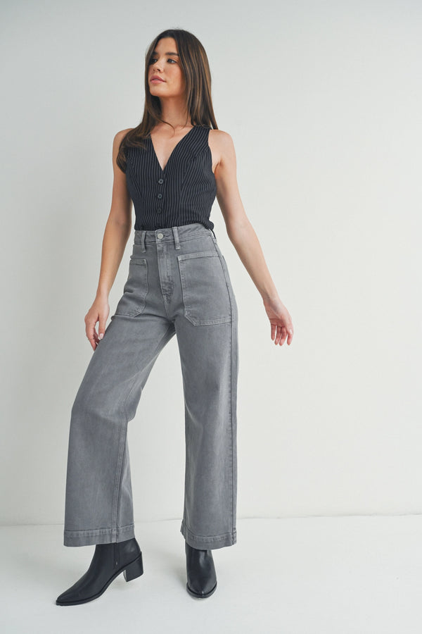 Miley Utility Jeans Grey