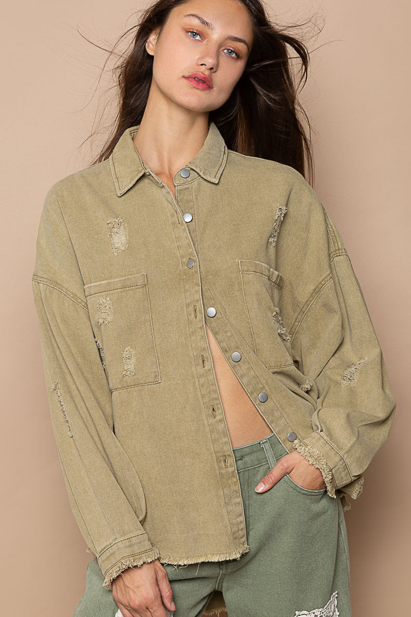 Denim Dreams Jacket Mocha Herb