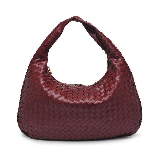 Victoria Woven Hobo Wine