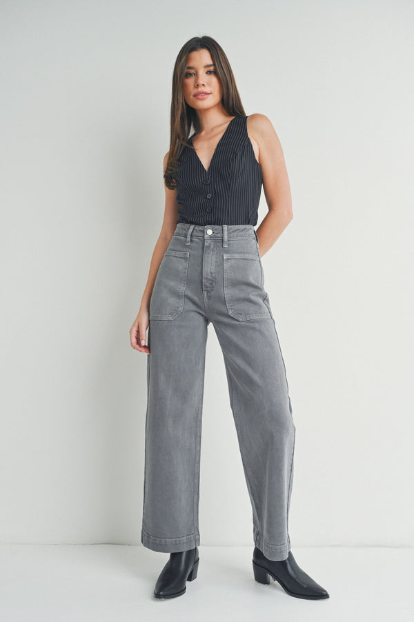 Miley Utility Jeans Grey