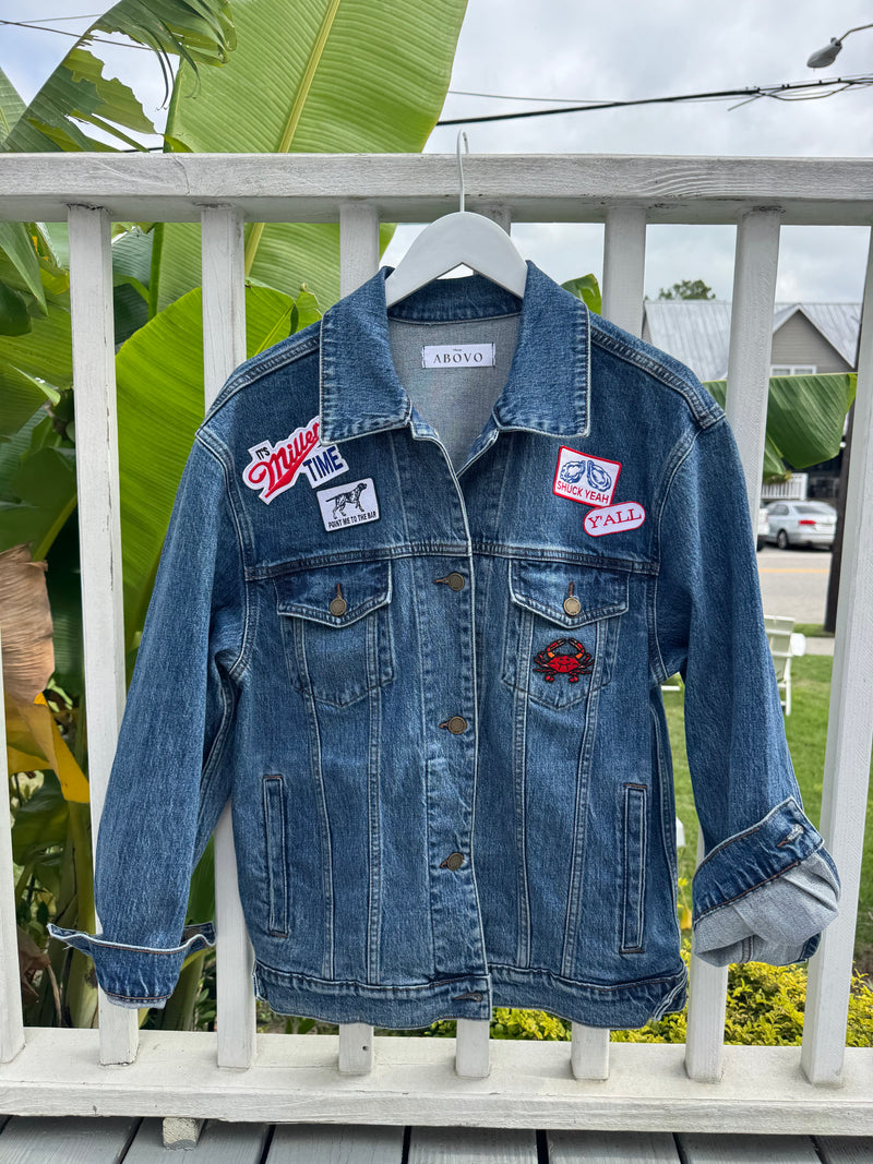 Sips & Shucks Denim Jacket