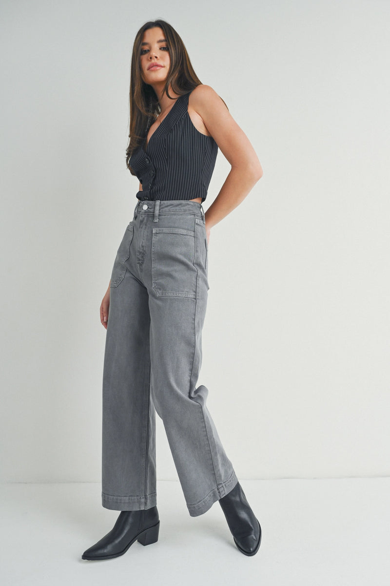 Miley Utility Jeans Grey