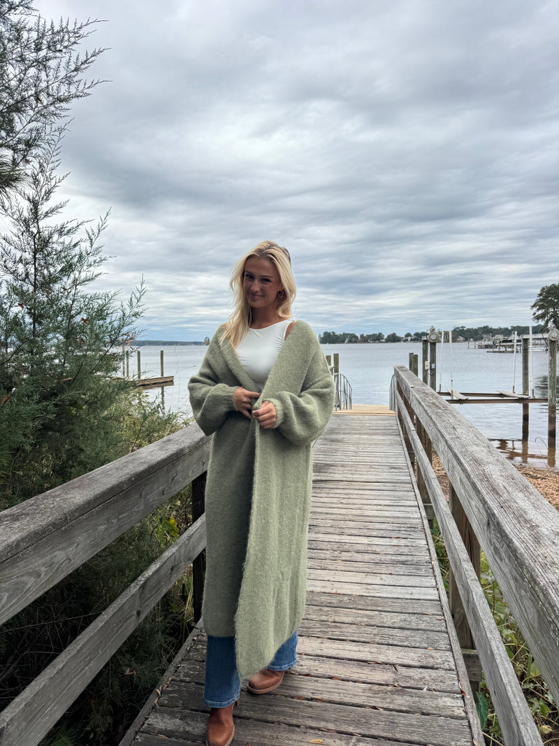 Slow Morning Sweater Grass Green