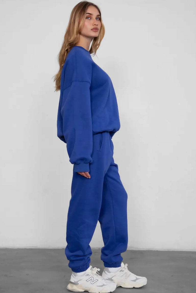 Sleepy But Social Sweatpants - French Blue