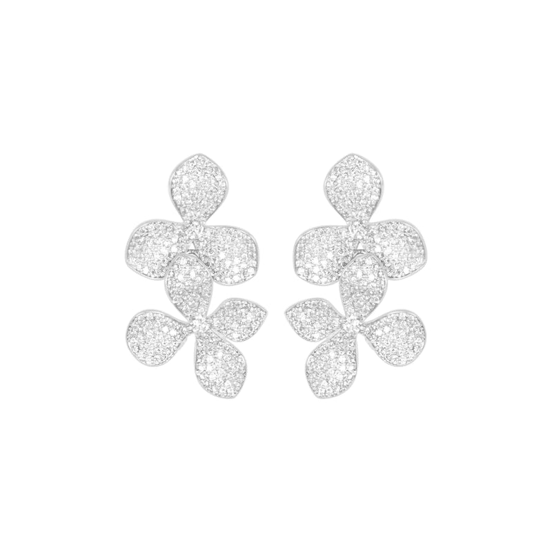 Sakura Earrings - Silver