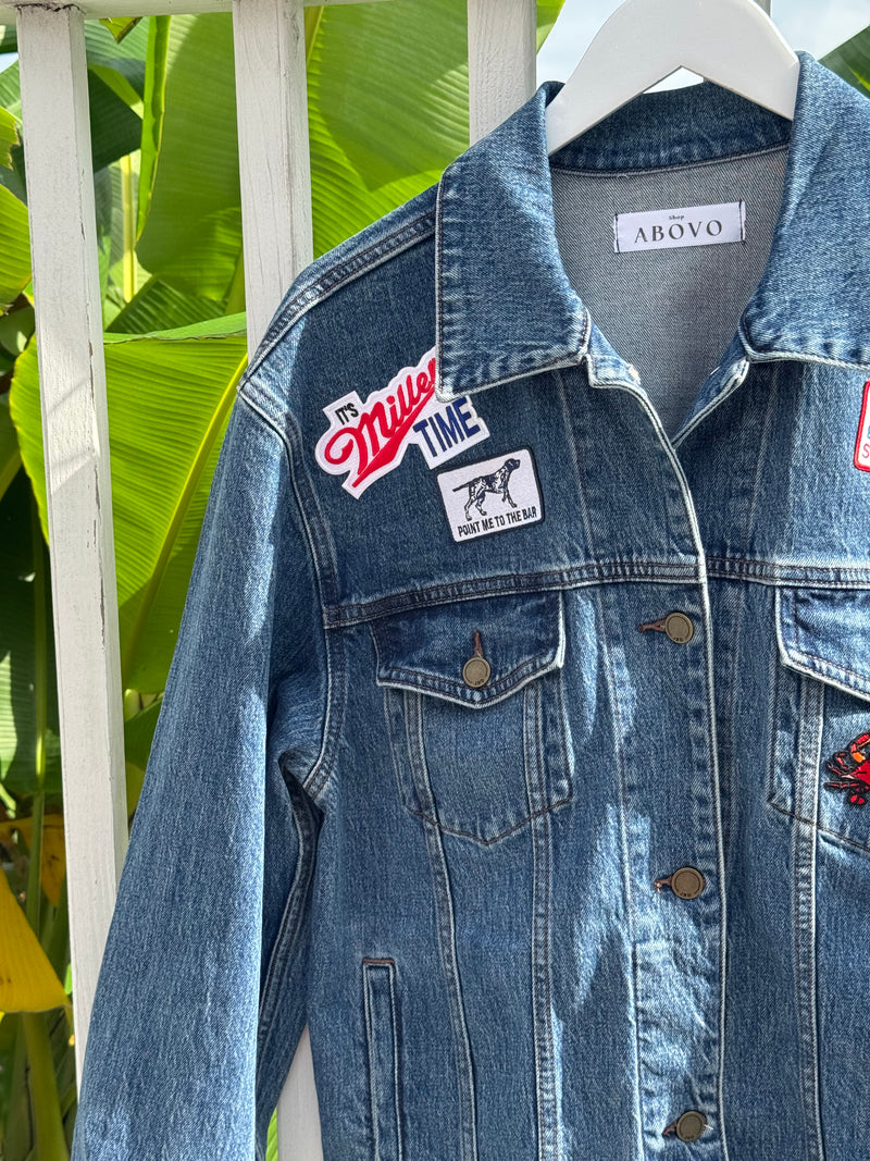 Sips & Shucks Denim Jacket