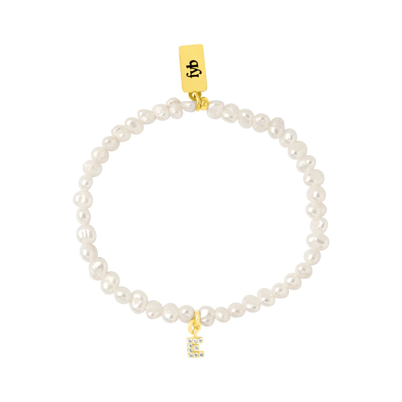 Pearl Identity Bracelet - Gold