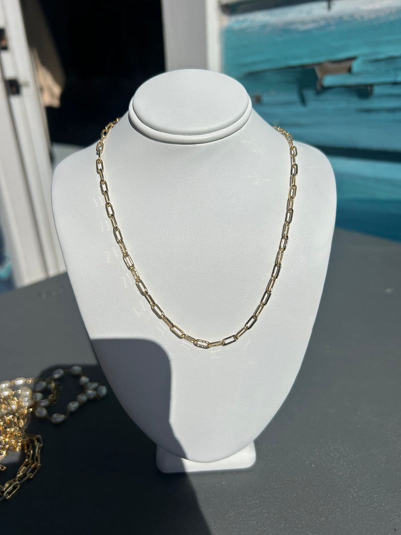 Thin Charm Necklace Chain 18 inches