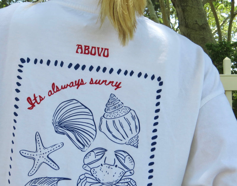 ABOVO Post Card T- Beach Style
