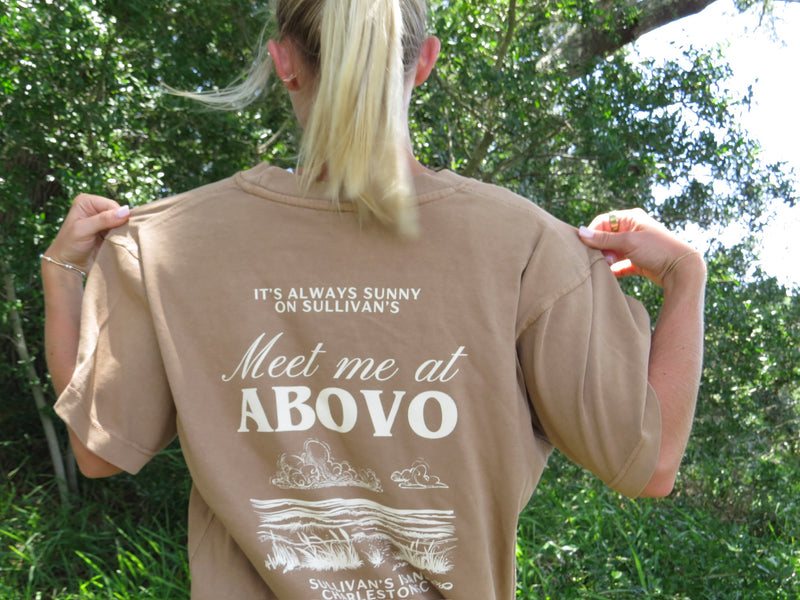 Meet Me at ABOVO T Brown- Beach Style