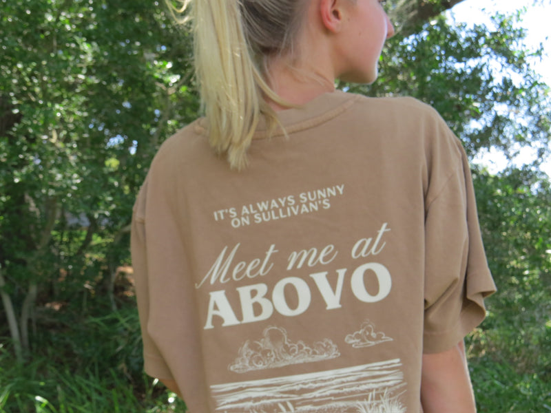 Meet Me at ABOVO T Brown- Beach Style