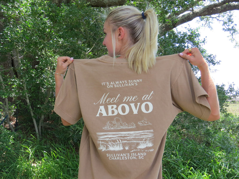 Meet Me at ABOVO T Brown- Beach Style