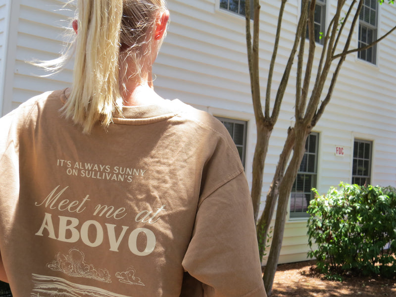 Meet Me at ABOVO T Brown- Beach Style