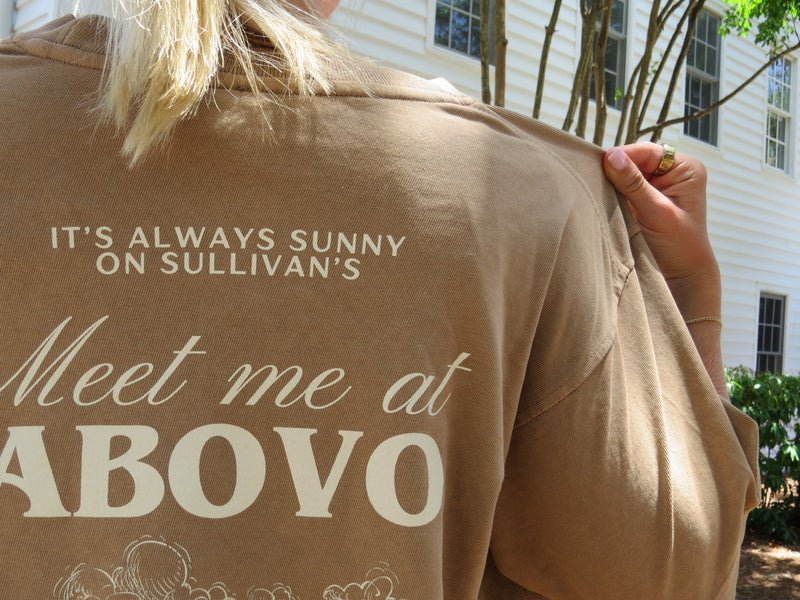 Meet Me at ABOVO T Brown- Beach Style