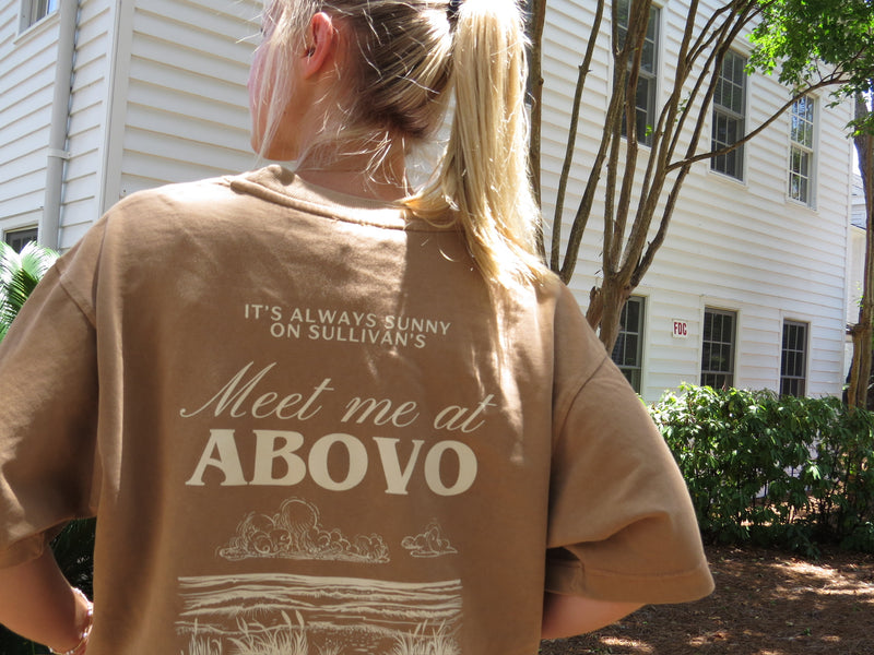 Meet Me at ABOVO T Brown- Beach Style