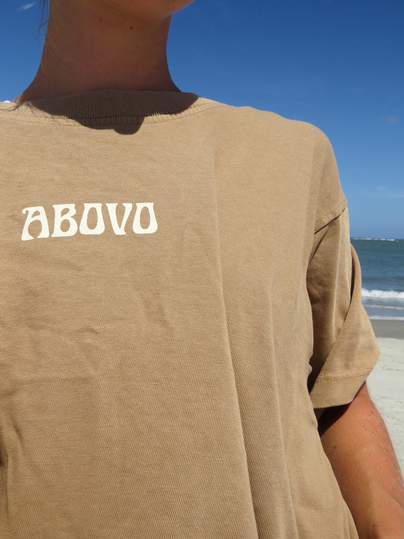 Meet Me at ABOVO T Brown- Beach Style