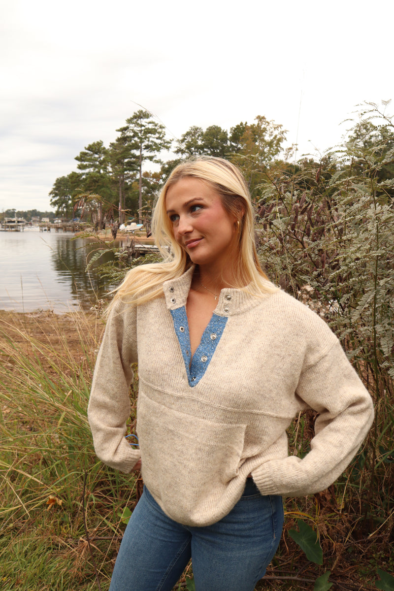 Brine Sweater Oatmeal