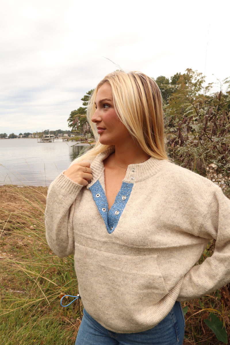 Brine Sweater Oatmeal