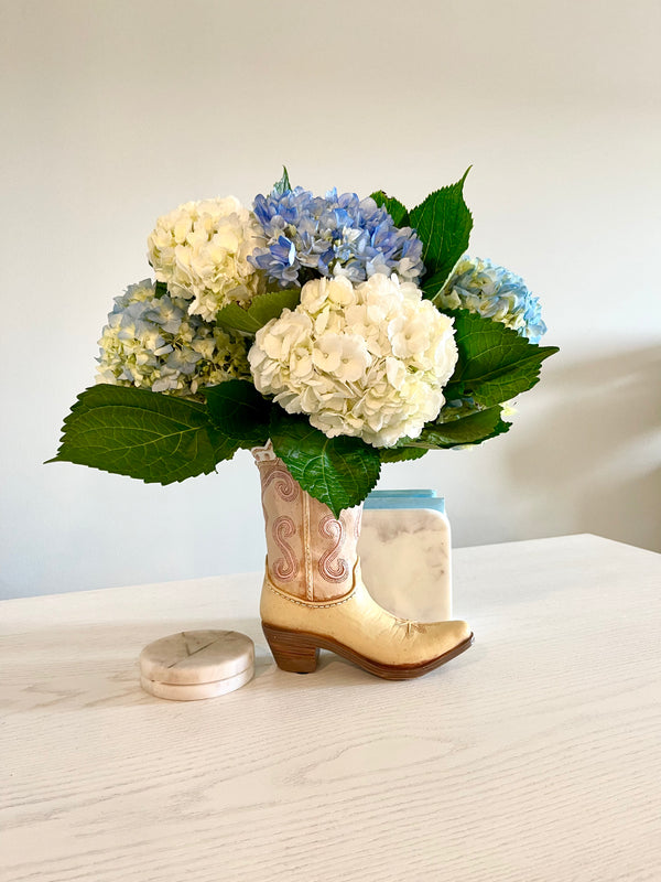 Coastal Cowgirl Boot Vase