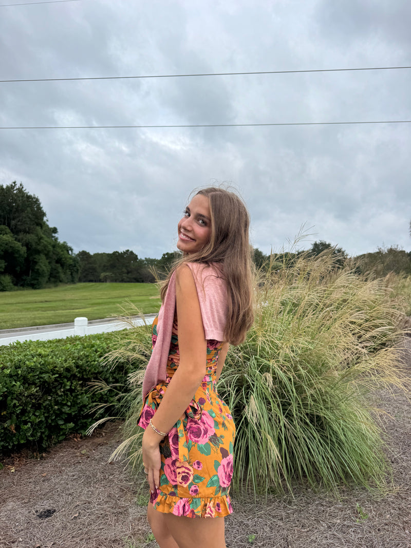 Hilltop Cardigan Dusty Blush