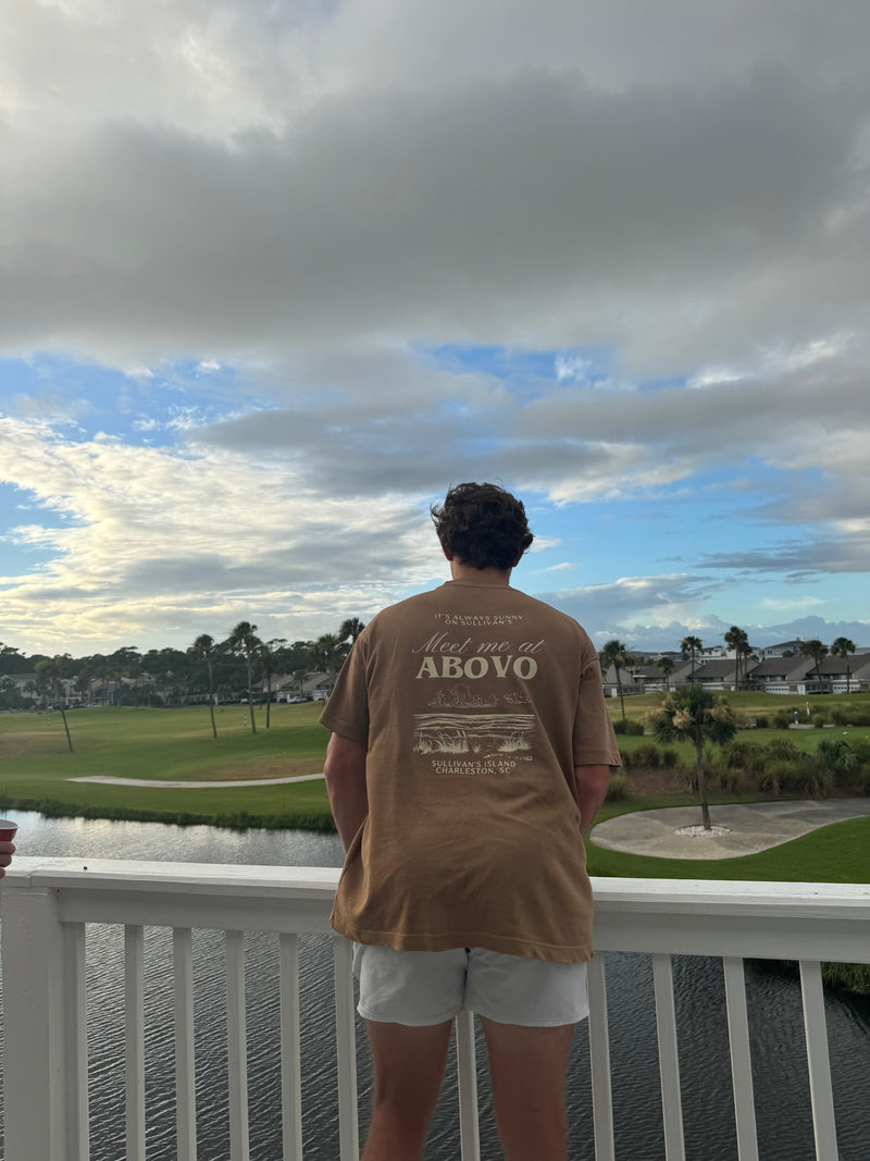 Meet Me at ABOVO T Brown- Beach Style