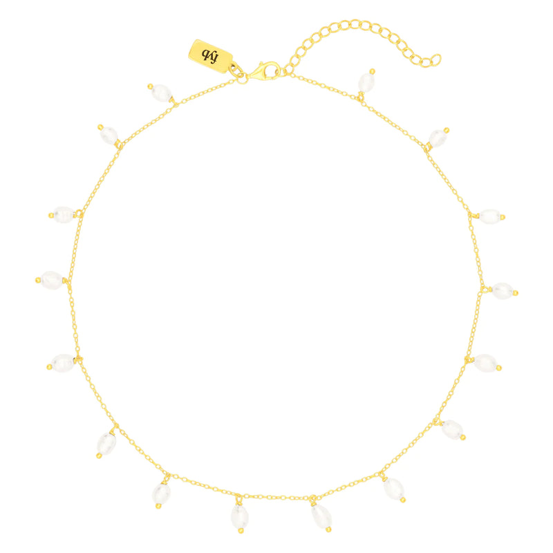 MARLEIGH PEARL NECKLACE GOLD