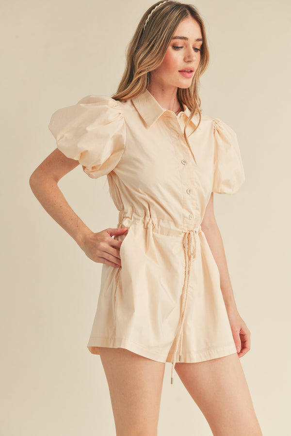 Rumble Romper -Ecru