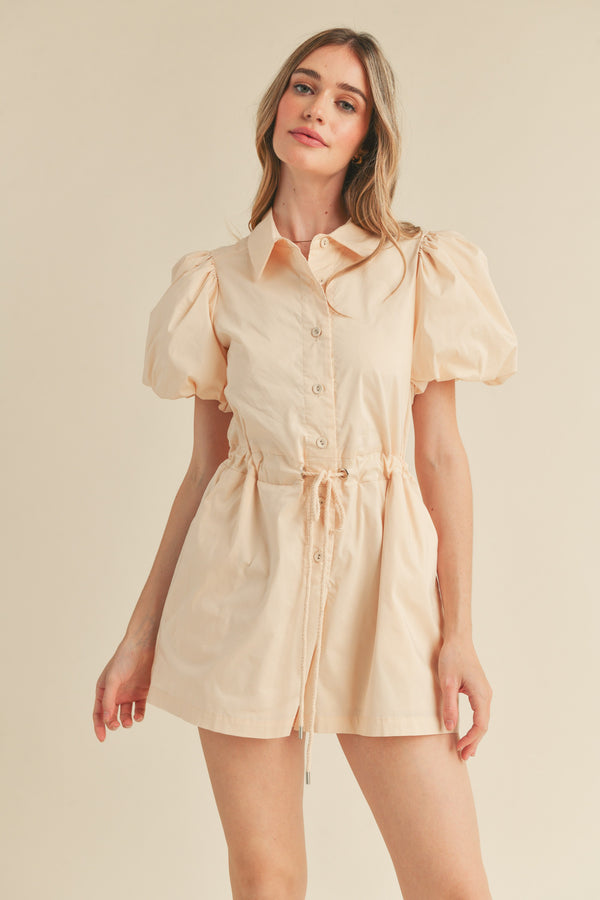 Rumble Romper -Ecru