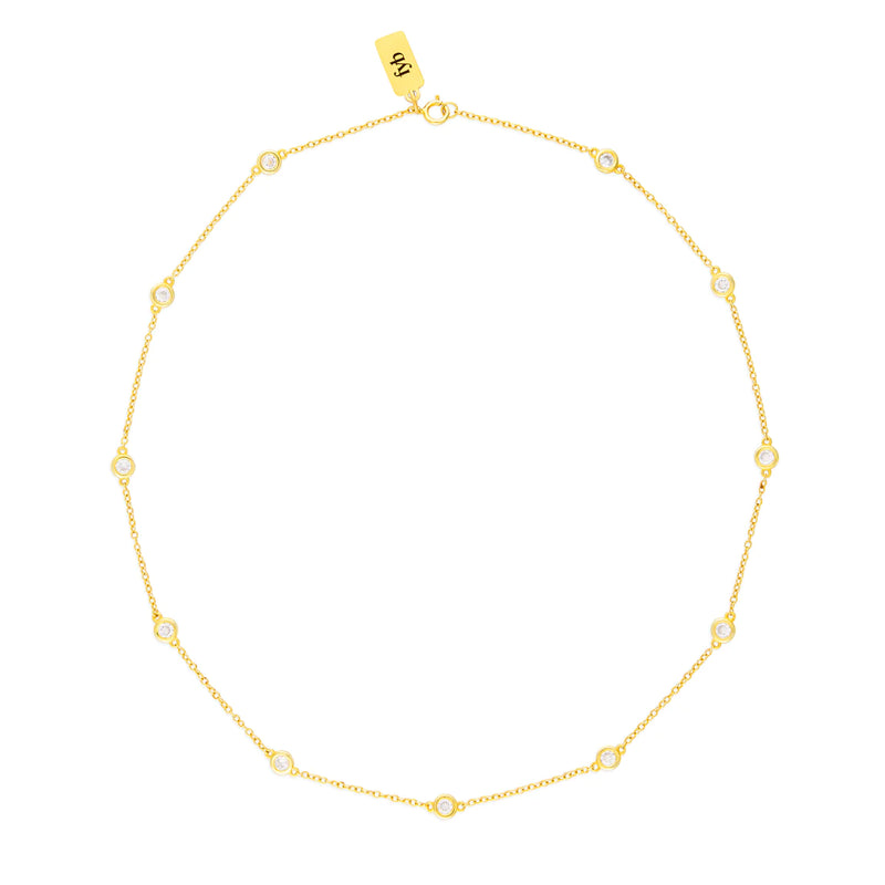 Rian Necklace 16" - Gold