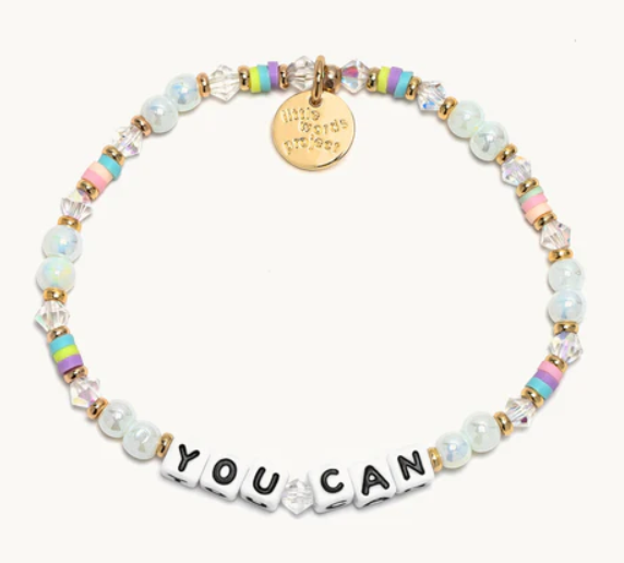 Little Words Project Bracelet - You Can - Pastel Party