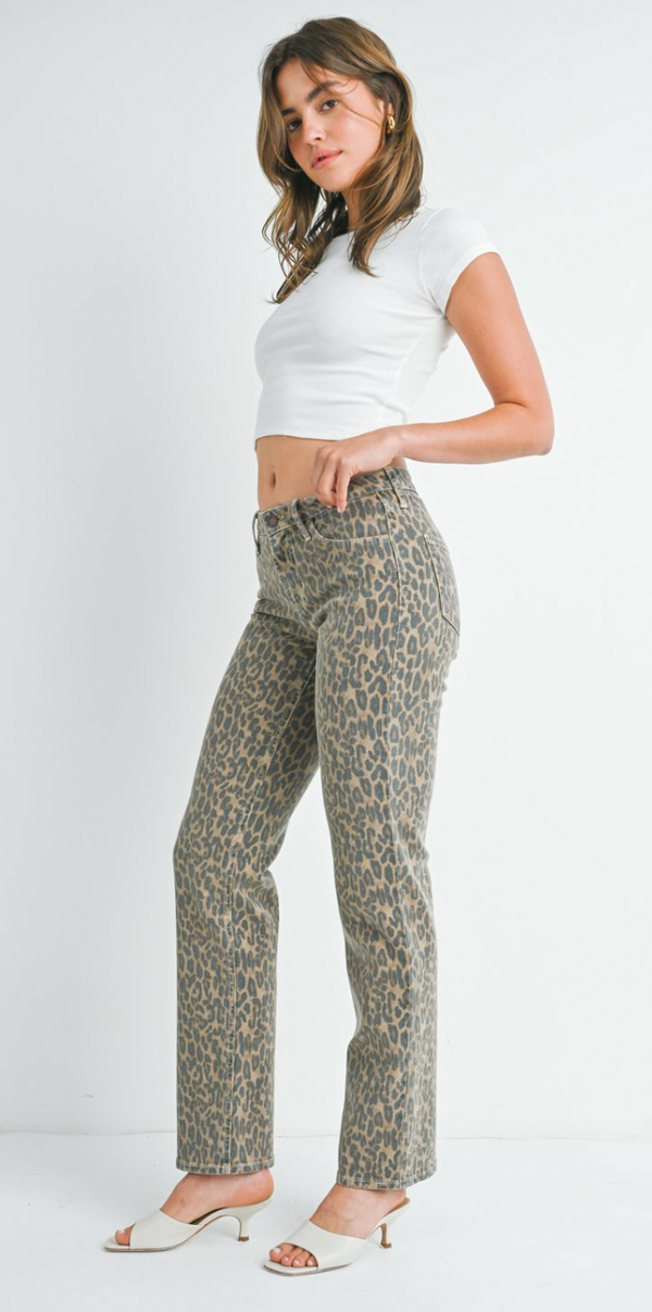 Leslie Leopard 90's Denim