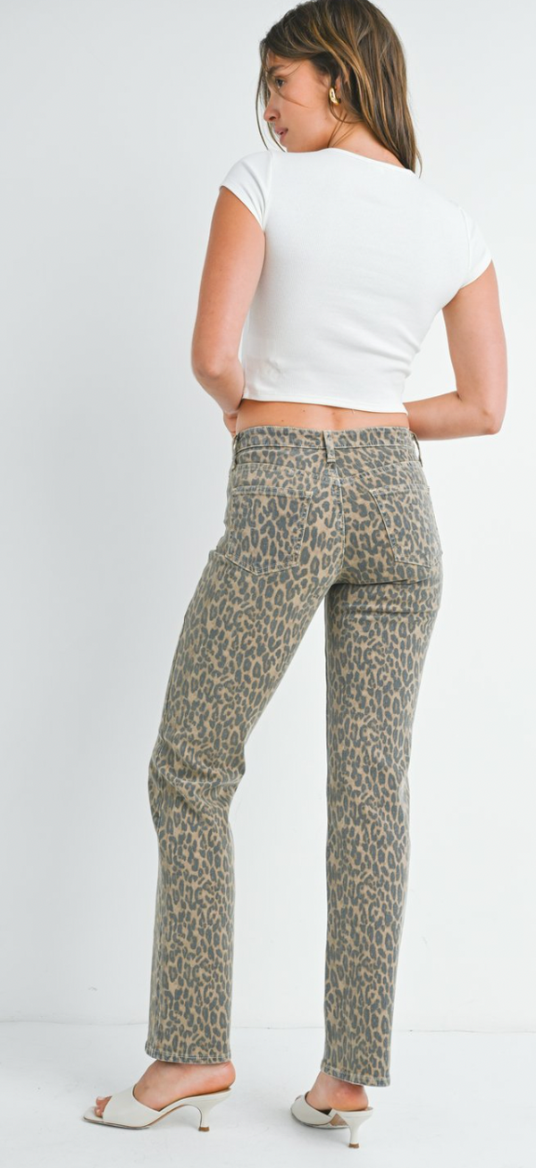 Leslie Leopard 90's Denim