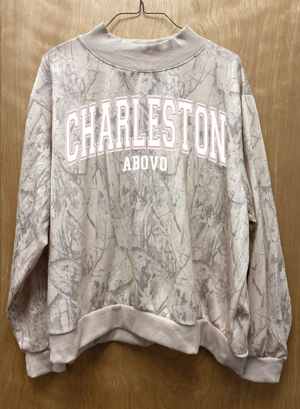 CHARLESTON Athletic Lounge Crew Grey Camo