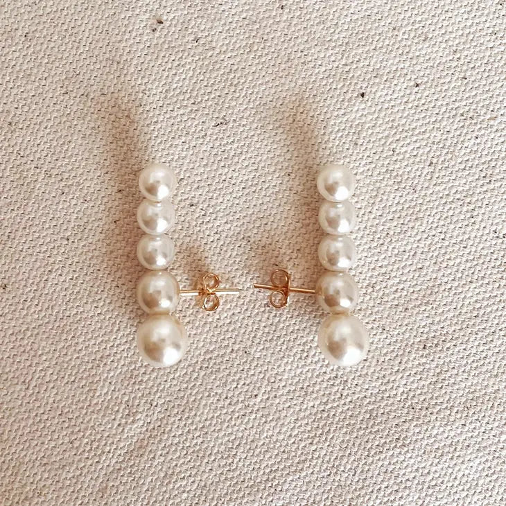 18k Gold Filled Pearl Ear Climber