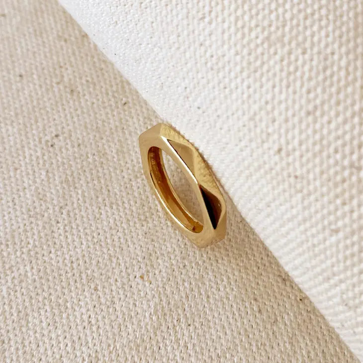 Gold Filled Faceted Band Ring