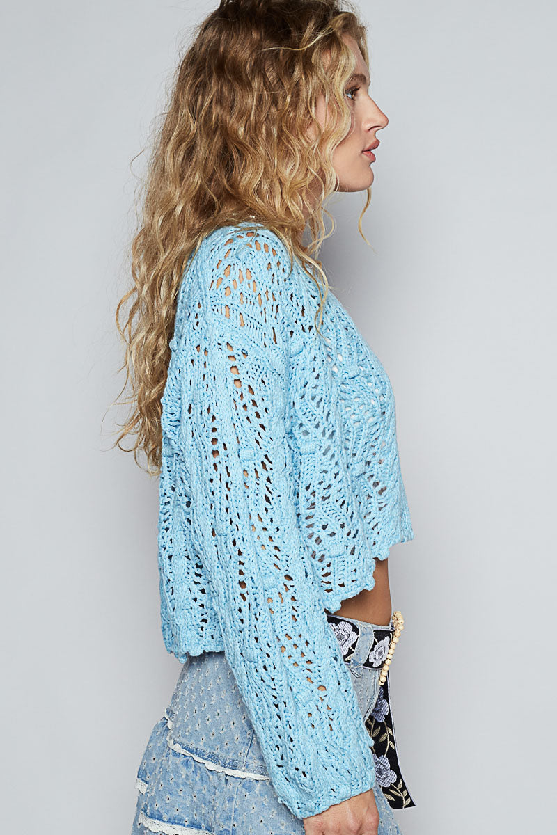 Sumter Cardigan- Sky Blue