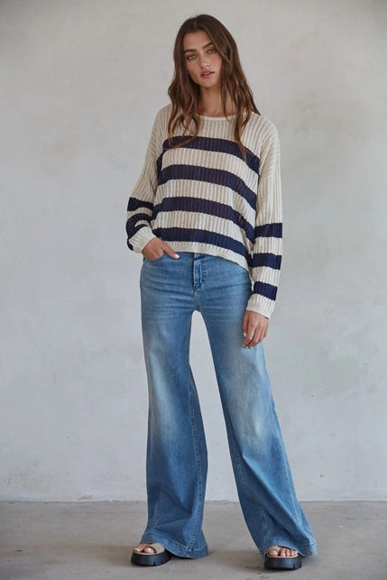 Sea Breeze Striped Sweater