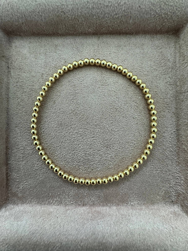 3MM Classic Ball Bead Bracelet - Waterproof