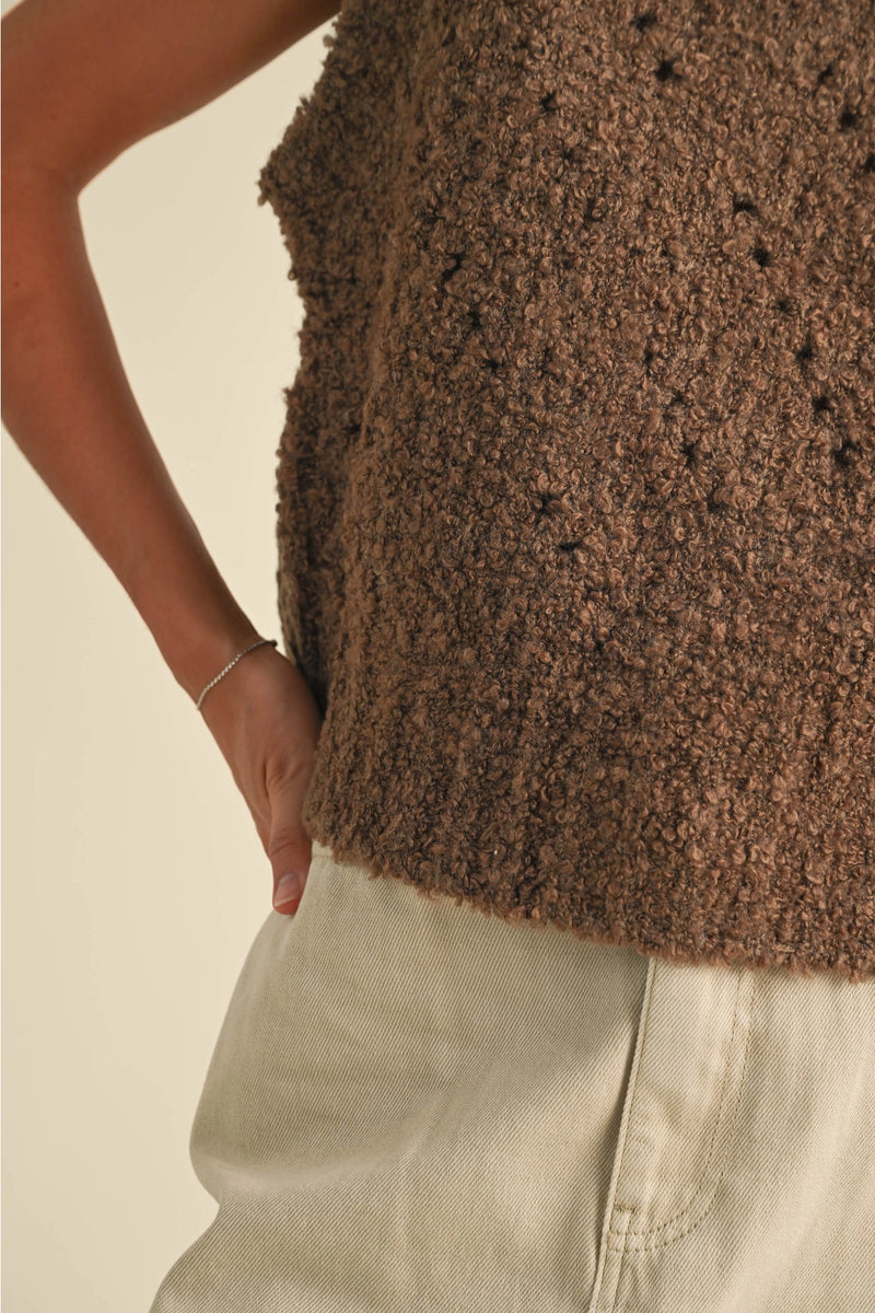 Myla Sweater Top Chestnut