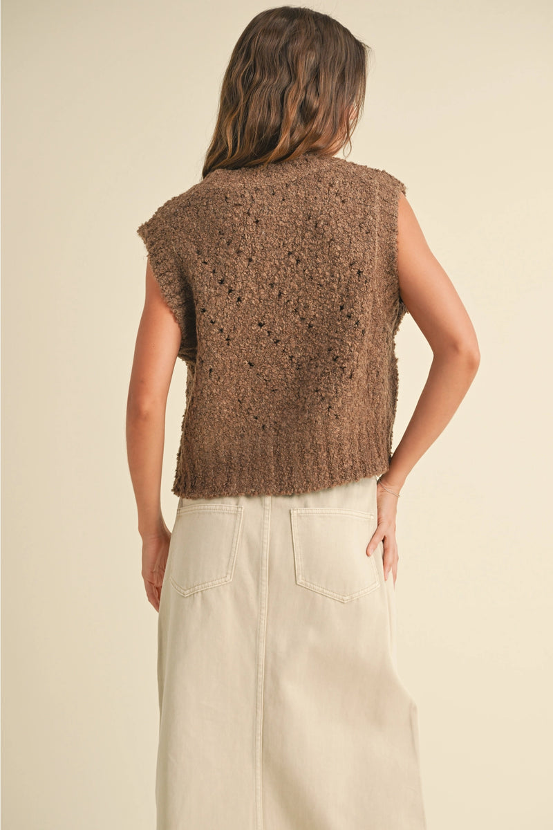 Myla Sweater Top Chestnut