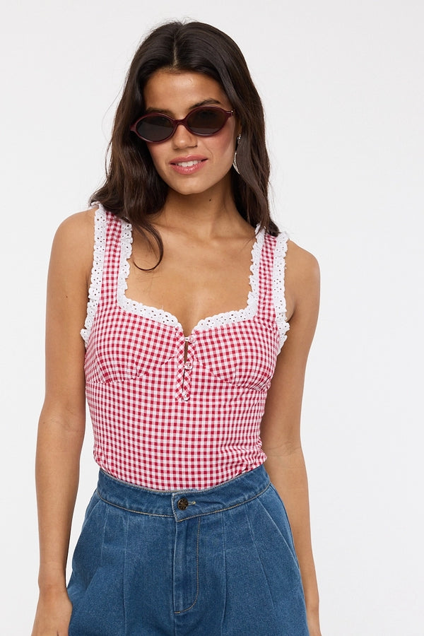 Baylee Bodysuit Red