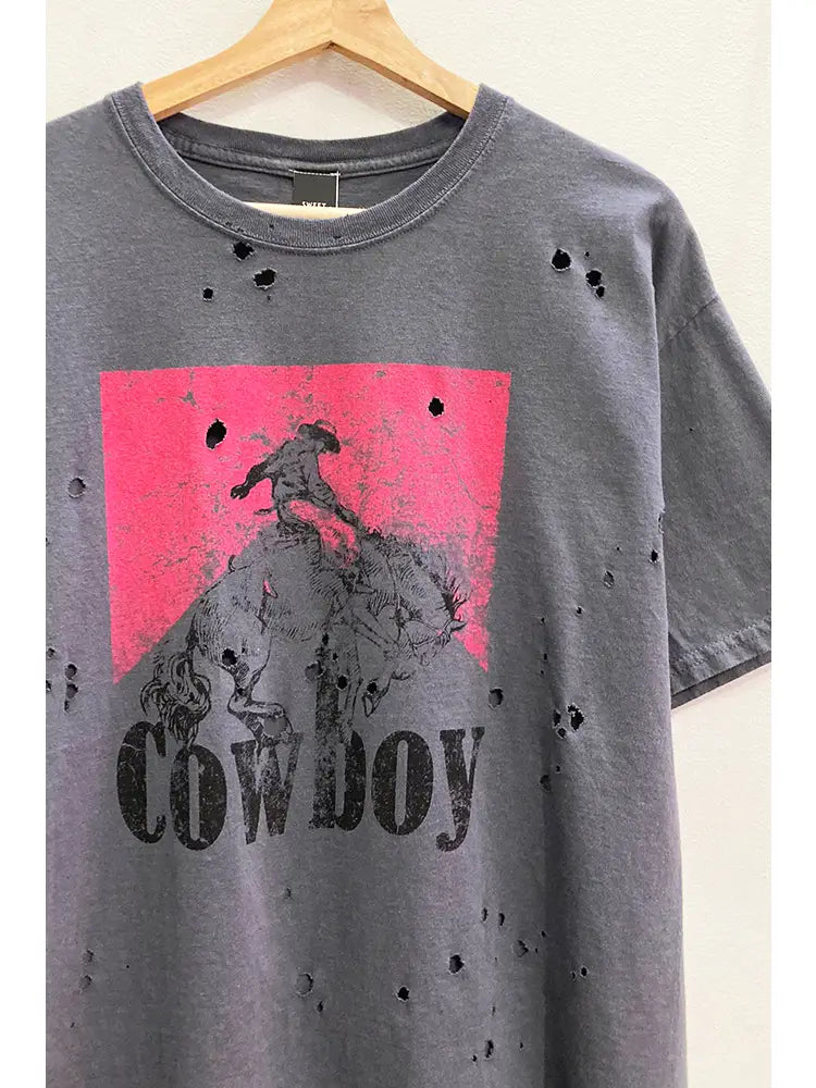 Cowboy Tee Grey