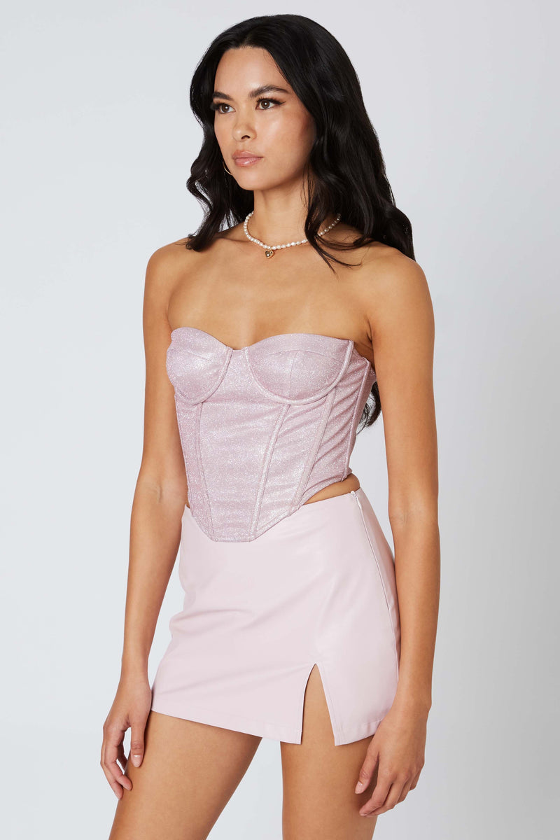 Shimmer Corset Pink