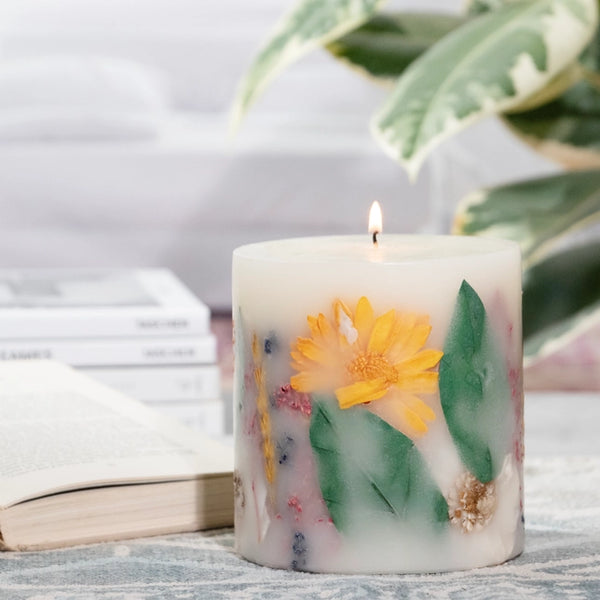 Secrets of Spring Botanical Pillar Candle