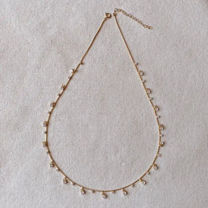 18k Gold Filled Sparkles Necklace