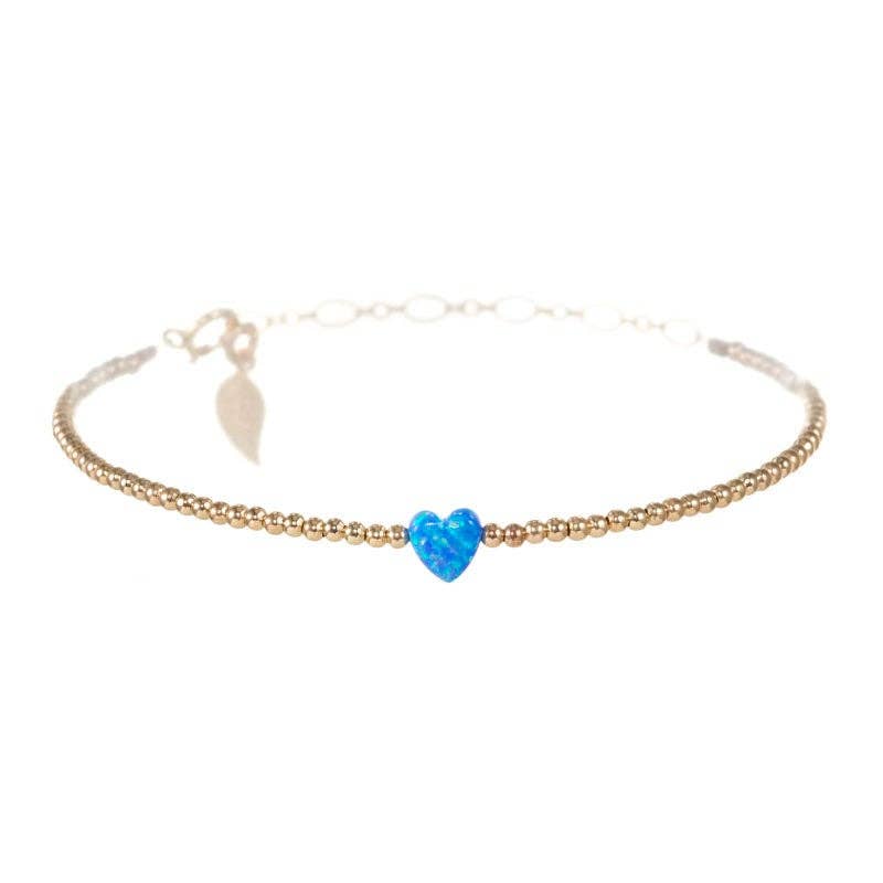 HEART OPAL BRACELET- SMALL