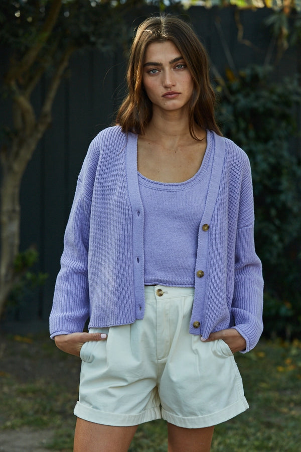 Lilly Lilac Cardigan