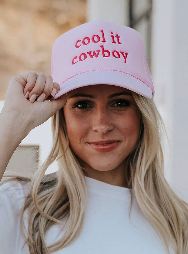 Cowboy Trucker Hat Pink