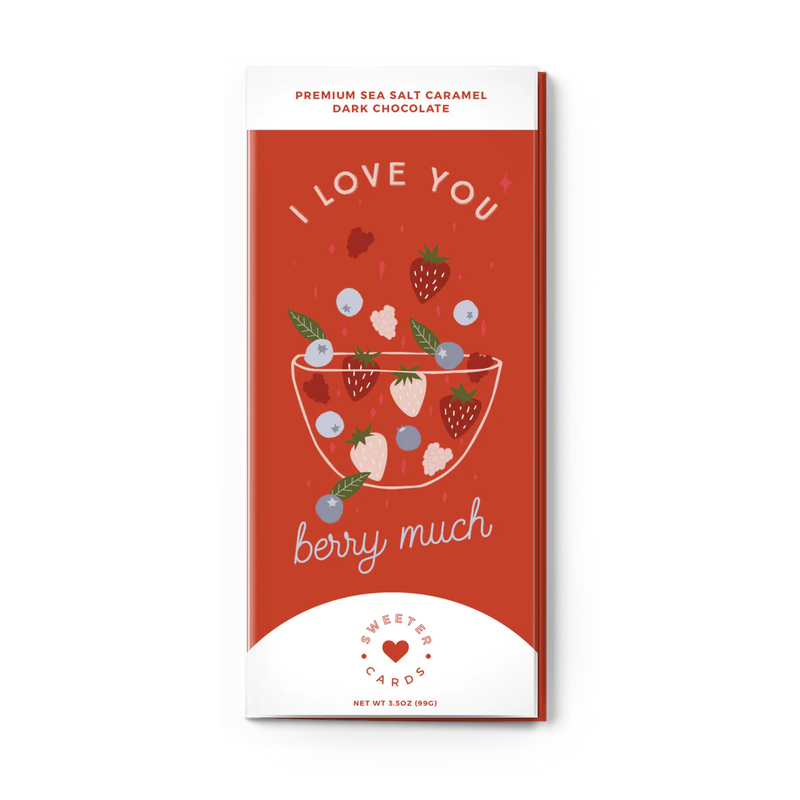 I Love You Berry Much Card & Chocolate Bar