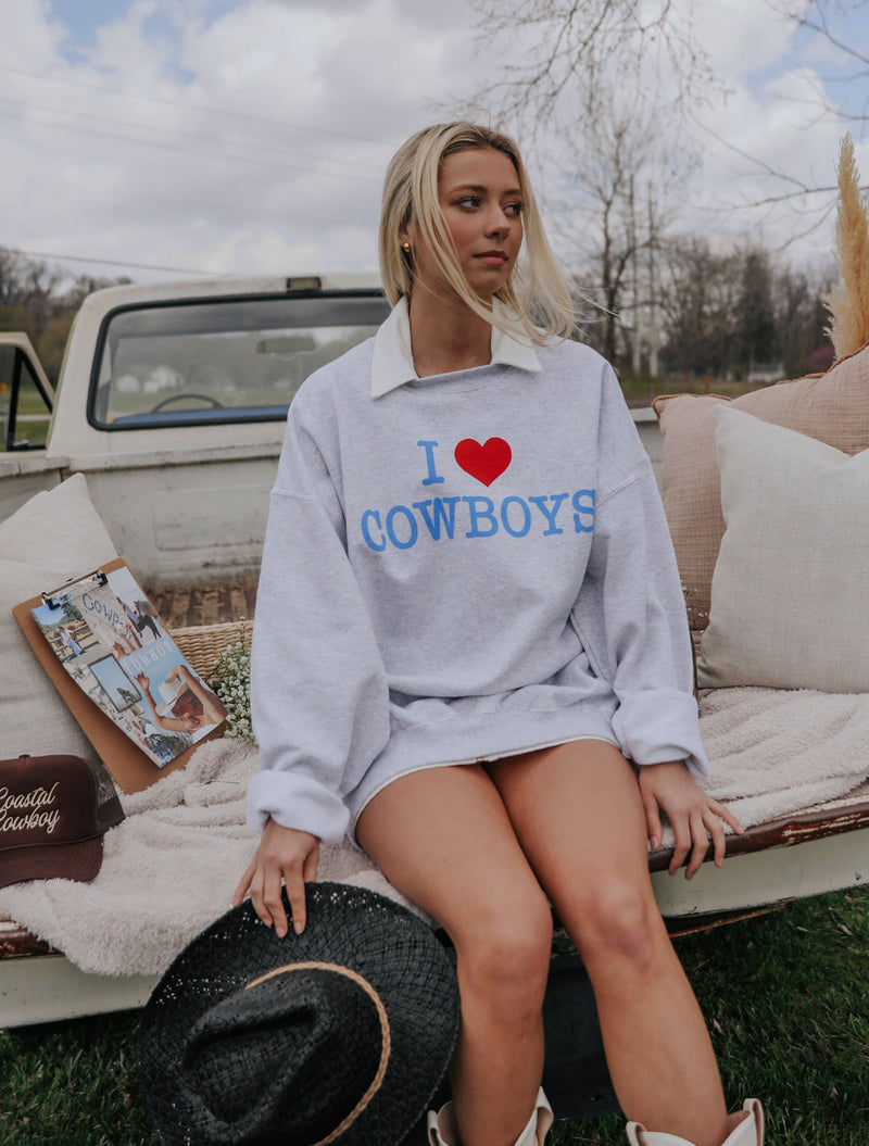 I Love Cowboys Sweatshirt